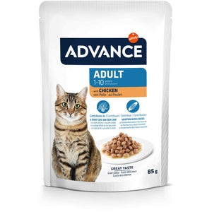 ADVANCE Plic pentru pisici, cu Pui 85g