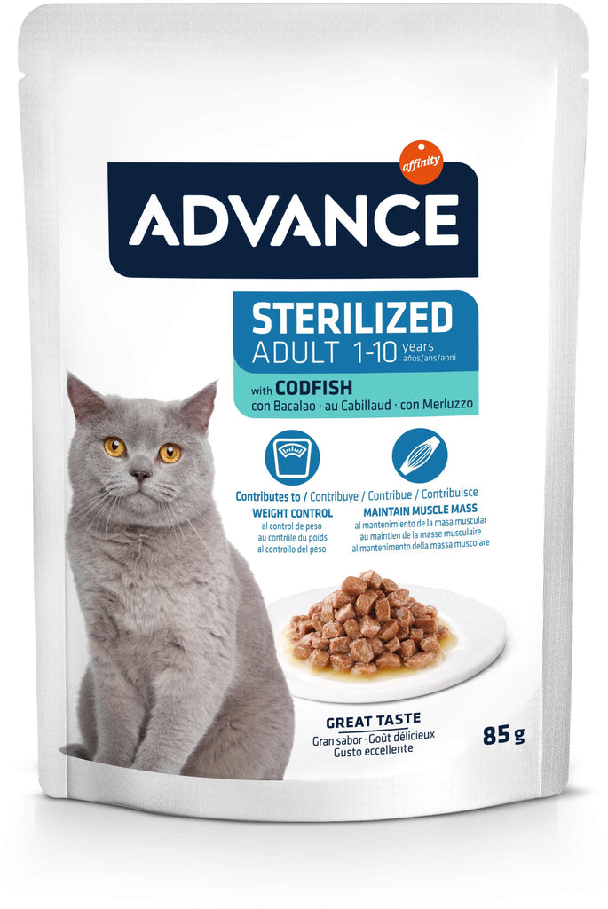 ADVANCE Plic pentru pisici Sterile, Cod 85g 