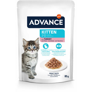 ADVANCE Plic pentru pisicute, Curcan 85g