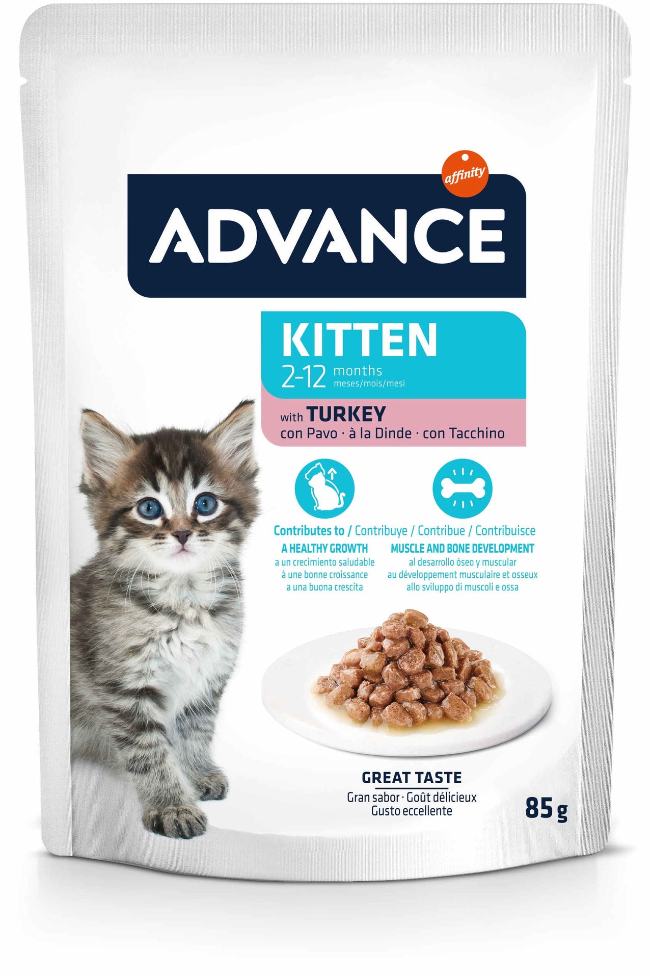 ADVANCE Plic pentru pisicute, Curcan 85g