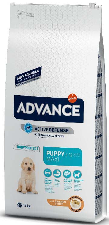 ADVANCE PUPPY Maxi, Pui si orez, 12kg
