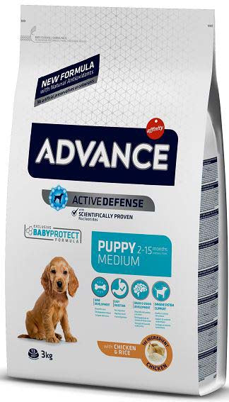 ADVANCE PUPPY Medium, Pui si orez, 3kg