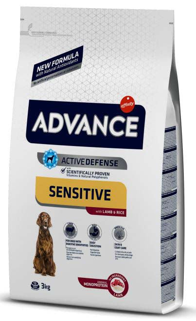 ADVANCE Sensitive, Miel si orez, 3kg
