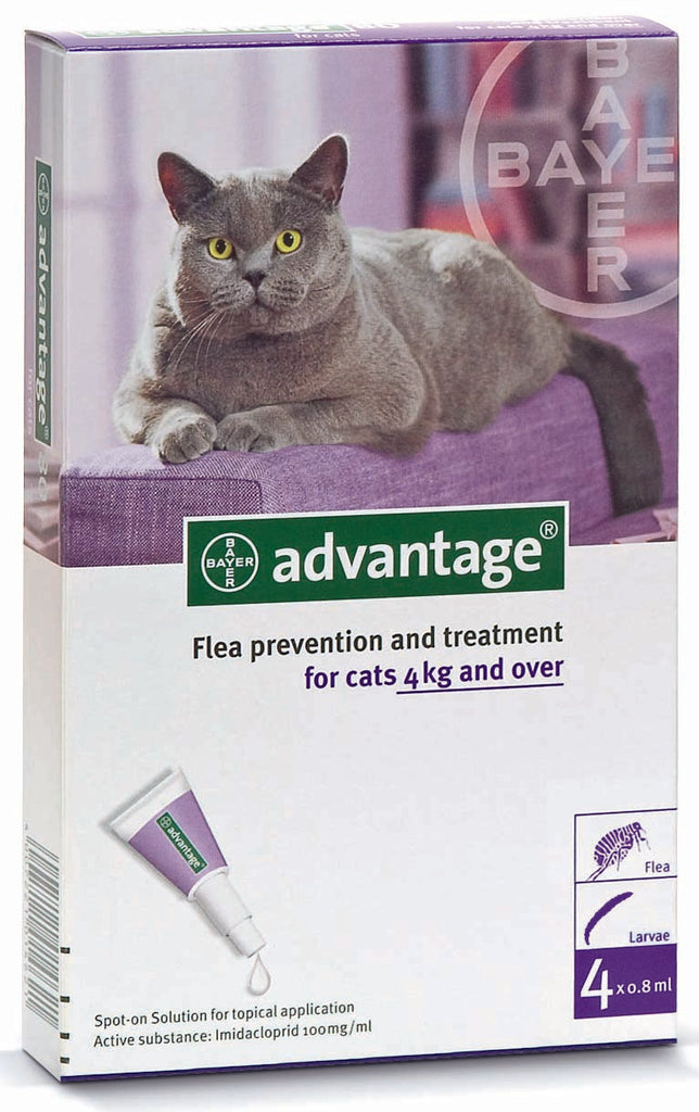 ADVANTAGE (Bayer) impotriva puricilor pentru pisici şi iepuri, 1 fiola
