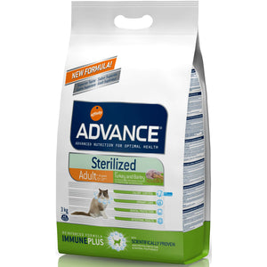 AFFINITY ADVANCE Sterilized - Hrana uscata pentru pisici, cu Curcan si orz, 3kg