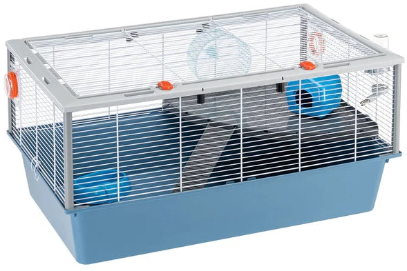 FERPLAST Cuşca pentru hamsteri CRICETI 15, Alb/Albastru, 78x48x39 cm