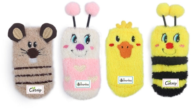 ALL FOR PAWS Cat Socks Jucarie pentru pisici, diverse modele, 15x12,7cm