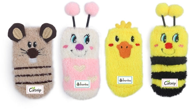 ALL FOR PAWS Cat Socks Jucărie pentru pisici, diverse modele, 15x12,7cm - Maxi-Pet.ro