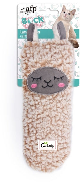 ALL FOR PAWS Cat Socks Jucărie pentru pisici,şosetă formă de lamă, 24x24x27,5cm - Maxi-Pet.ro