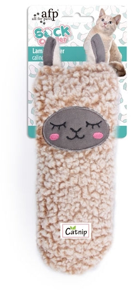 ALL FOR PAWS Cat Socks Jucarie pentru pisici,soseta forma de lama, 24x24x27,5cm