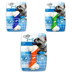 ALL FOR PAWS Dental Jucarie pentru caini Bone, diverse culori, 13x5,5x3cm