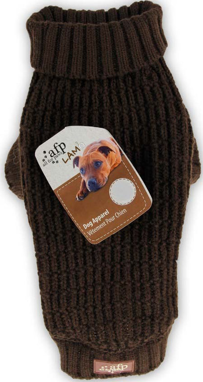 ALL FOR PAWS FISHERMAN Pulover pentru caini  Maro inchis, XS, 20,3cm