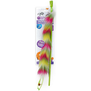 ALL FOR PAWS Furry Ball Jucarie pentru pisici Undita lunga Roz, 115,5x7,5x3,5cm