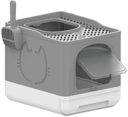 ALL FOR PAWS Go Fresh, Litiera pentru pisici, pliabila Gri 50x39x40cm 