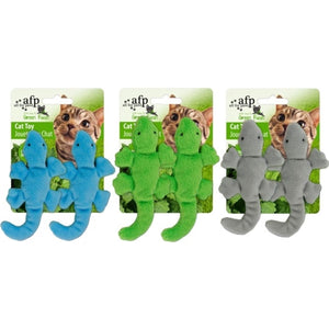ALL FOR PAWS Green Rush Jucarie pt pisicii, Gecko, cu catnip, div culori, 6x5cm