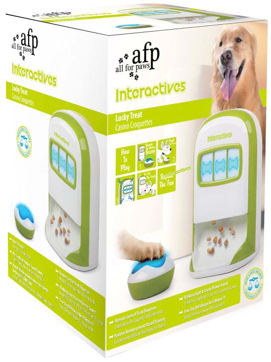 ALL FOR PAWS Interactive Hrănitor interactiv ptr. câini Lucky Treat, 28x18x19cm - Maxi-Pet.ro