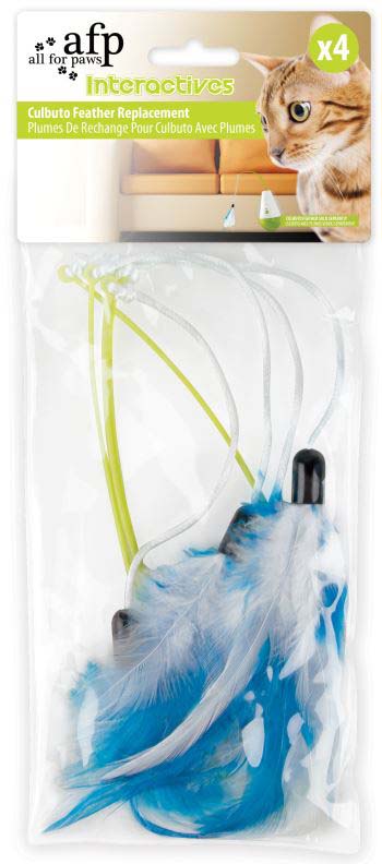 ALL FOR PAWS Interactive Rezerva Pene pentru Jucarie Culbuto 4 bucati,38x2x2cm