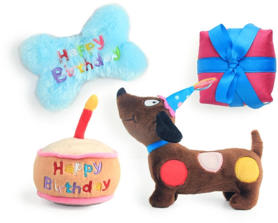 ALL FOR PAWS Jucărie pentru câini, Birthday, din pluş, diverse modele - Maxi-Pet.ro