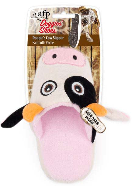ALL FOR PAWS Jucarie pentru caini Vaca Doggy's Shoes 21,8x21x11cm