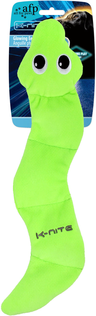 ALL FOR PAWS K-NITE Jucarie pentru caini Tipar fosforescent, Verde, 44x10x4.5cm