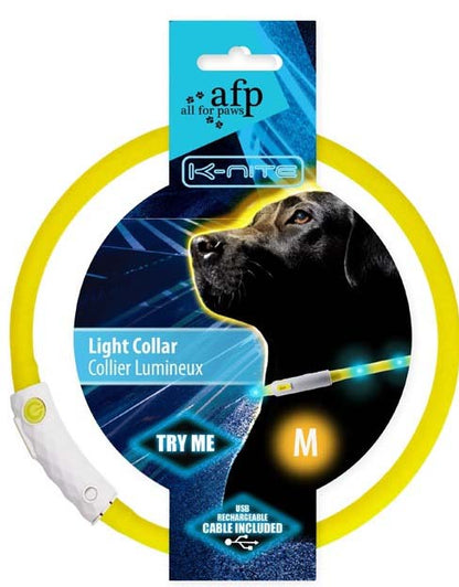 ALL FOR PAWS K-Nite Zgarda pentru caini, cu Led L 28x28x2cm