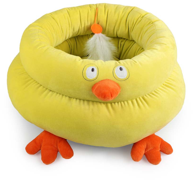 ALL FOR PAWS Kitty Pat pentru pisici, in forma de pui, Chick, 38x28x28cm
