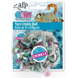 ALL FOR PAWS Knotty Habit Jucarie pentru pisici Minge Crinkly din fire, 7cm