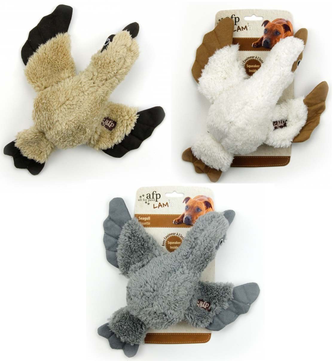 ALL FOR PAWS LAMB Jucarie pt caini Pasare din lana, div. modele, 30x25x6cm