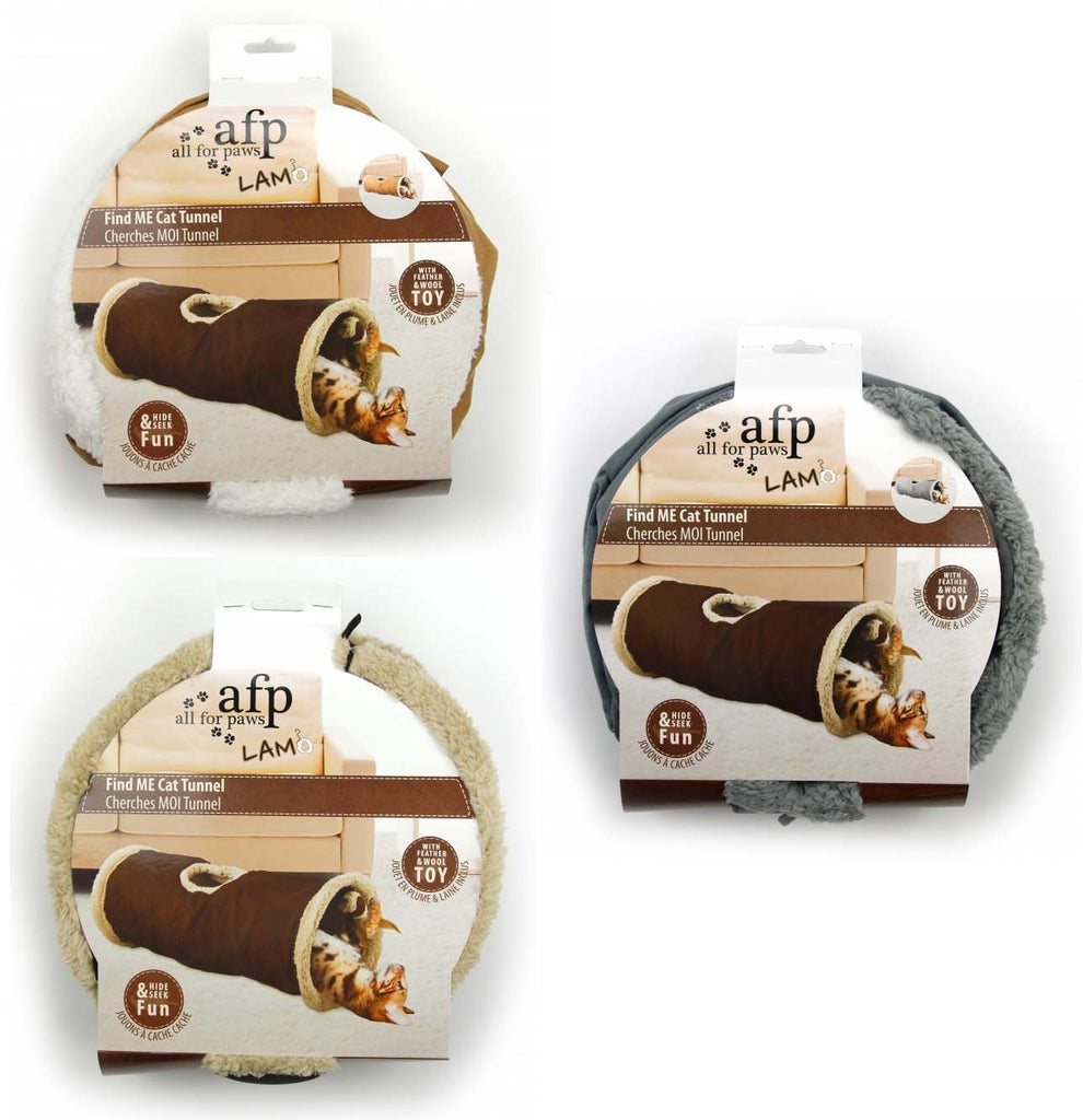 ALL FOR PAWS Lamb Tunel imblanit pentru pisici, diverse culori, 66x28cm