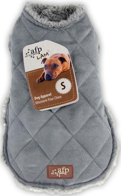 ALL FOR PAWS LAMBSWOOL Haina pentru caini, Diamant, Gri
