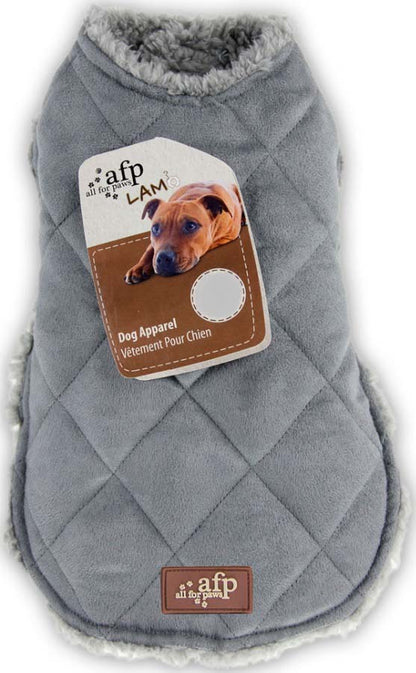 ALL FOR PAWS LAMBSWOOL Haina pentru caini, Diamant, Gri, XL, 39 cm
