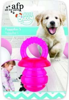 ALL FOR PAWS Little Buddy Jucarie pentru caini Suzeta roz, marimea S 7,8x4,6x3,7