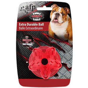 ALL FOR PAWS Mighty Rex Jucarie pentru caini Extra Durable Ball Red, diam. 6,4cm