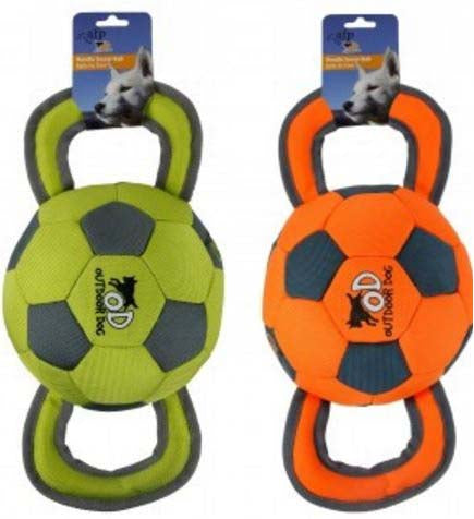 ALL FOR PAWS Outdoor Jucarie pentru caini Ballistic Handle Ball , diverse culori
