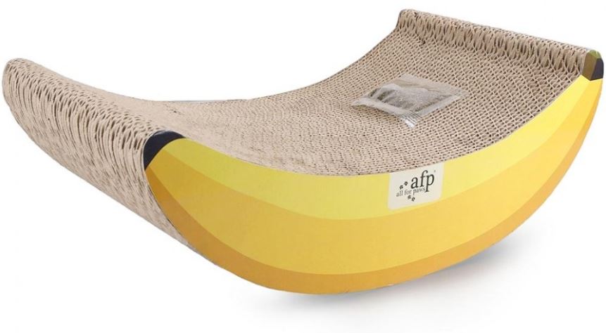 ALL FOR PAWS Suport pentru ascutit ghearele, Banana, 40x15.5x22 cm