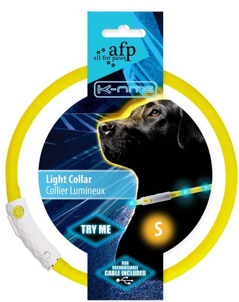 ALL FOR PAWS Zgardă pentru câini, cu Led - Maxi-Pet.ro