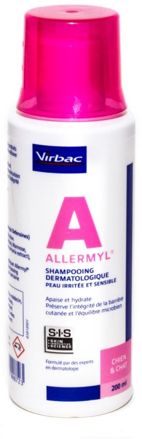 ALLERMYL (Virbac) Şampon antialergic, antiinflamator, antibacterian 200ml