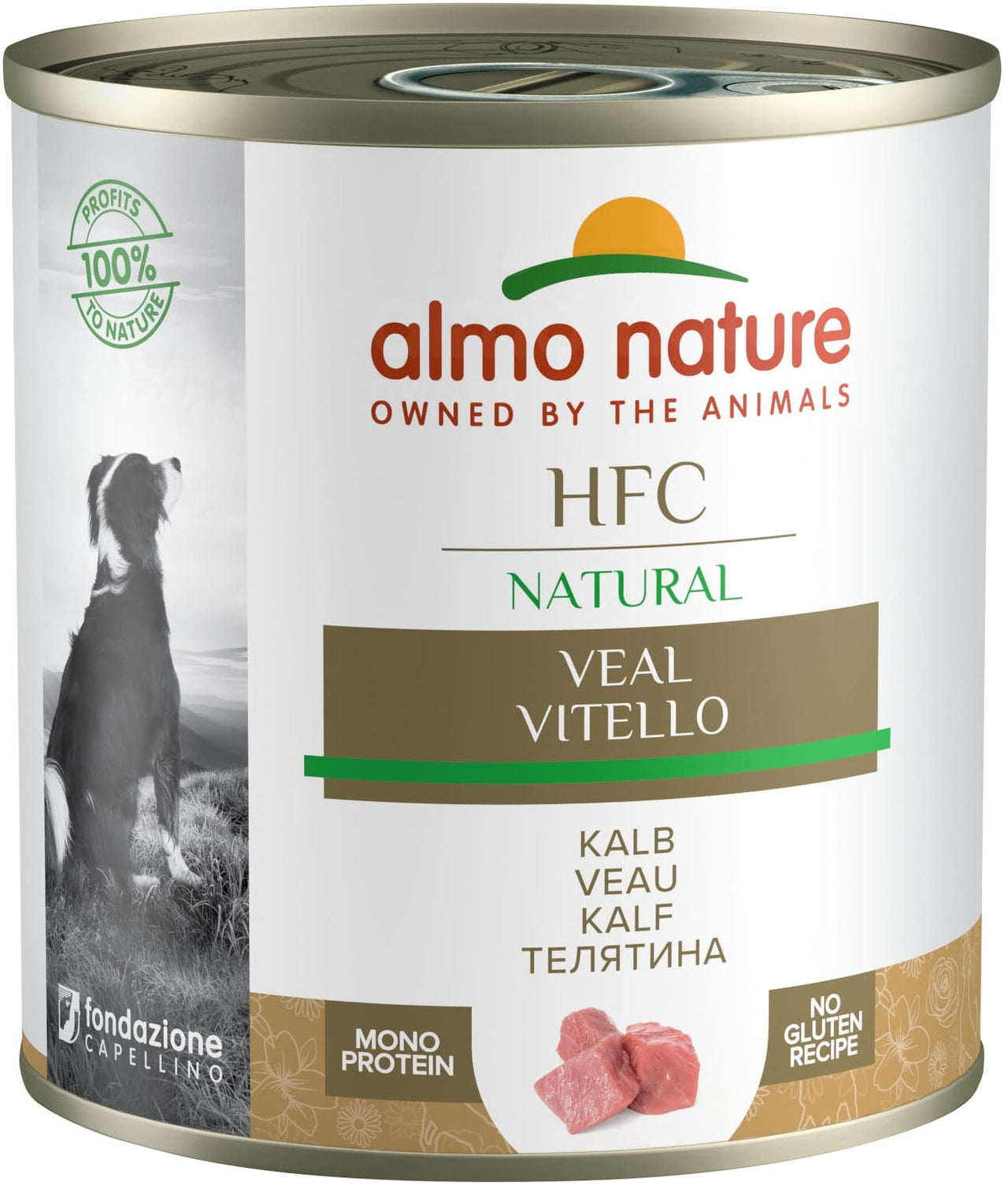 ALMO NATURE HFC Conserva pentru caini, cu carne de vitel 280g