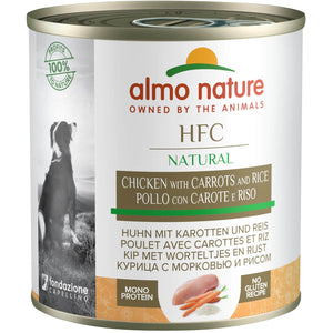 ALMO NATURE HFC Conserva pentru caini, cu pui, morcovi si orez 280g