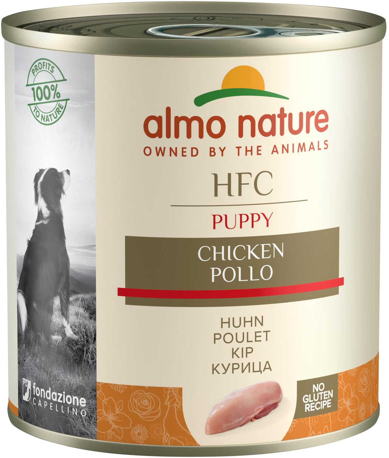 ALMO NATURE HFC Conserva pentru caini PUPPY, cu pui 280g