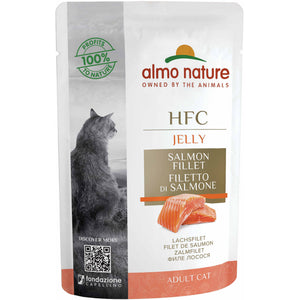ALMO NATURE HFC Jelly Plic pentru pisici, cu somon 55g