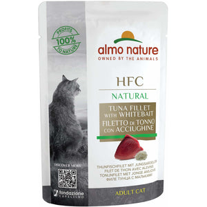 ALMO NATURE HFC Natural Plic pentru pisici, cu file de ton si hamsii 55g