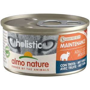 ALMO NATURE HOLISTIC Conserva pentru pisici, cu pastrav 85g