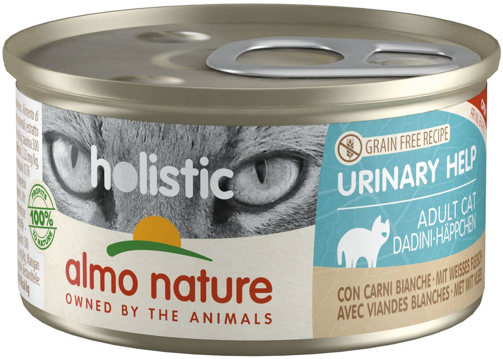 ALMO NATURE HOLISTIC Conserva pentru pisici Urinary Help, cu carne alba 85g