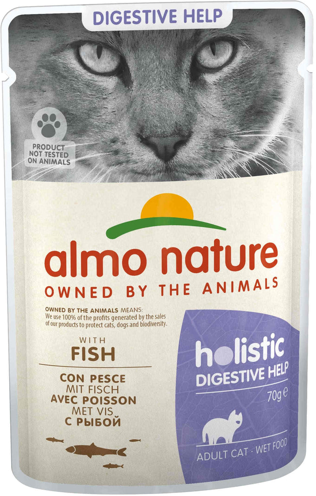 ALMO NATURE HOLISTIC Plic pentru pisici Digestive Help, cu peste 70g