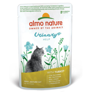 ALMO NATURE HOLISTIC Plic pentru pisici Urinary Help, cu carne de curcan 70g
