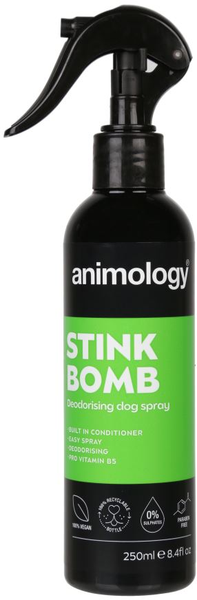 ANIMOLOGY Spray deodorant pentru câini Stink Bomb Refreshing 250ml - Maxi-Pet.ro