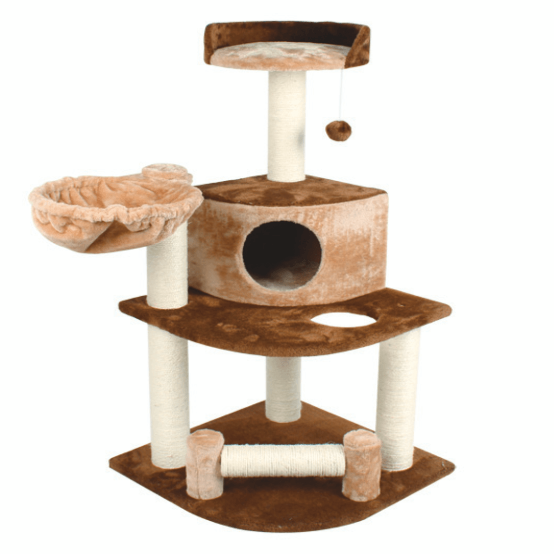 Ansamblu de joaca cu etaj pentru pisici Enjoy 54x54x107 cm - Animax