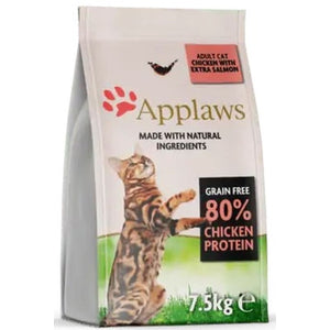 APPLAWS Hrana uscata pentru pisici, cu Somon si Pui 7,5kg