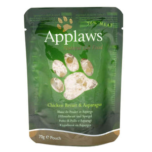 APPLAWS Plic hrana umeda pt pisici, cu Piept de Pui si Sparanghel 70g